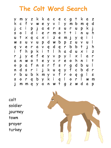 One of the word searches for this fable.
