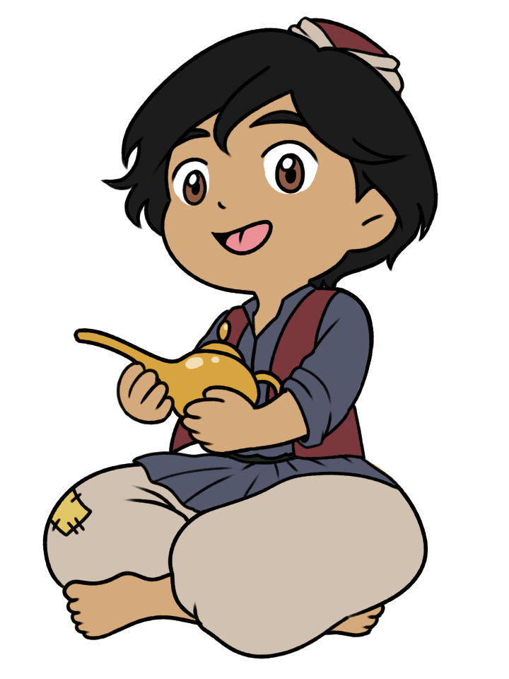 Aladdin in his youth.