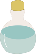 The potion, as an icon for this science experiment.