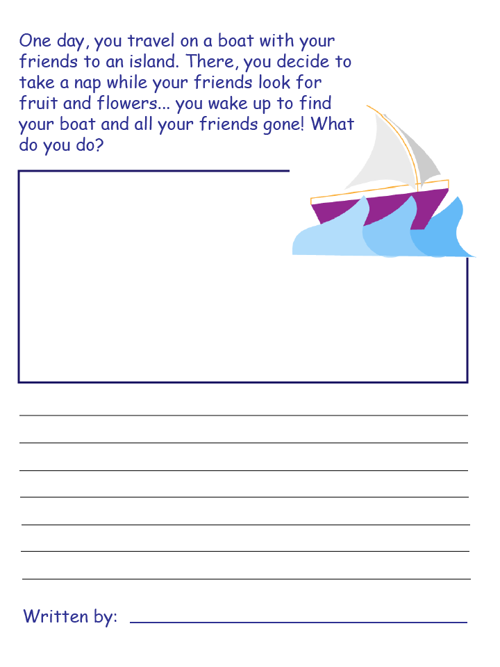 The Seven Voyages Of Sinbad Printable Draw And Write Worksheet
