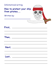 The informational writing printable worksheet for the story of The Seven Voyages of Sinbad.